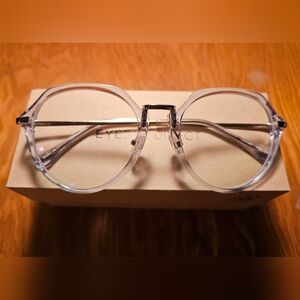 EyebuyDirect Tamara Glasses Geometric Clear Blue